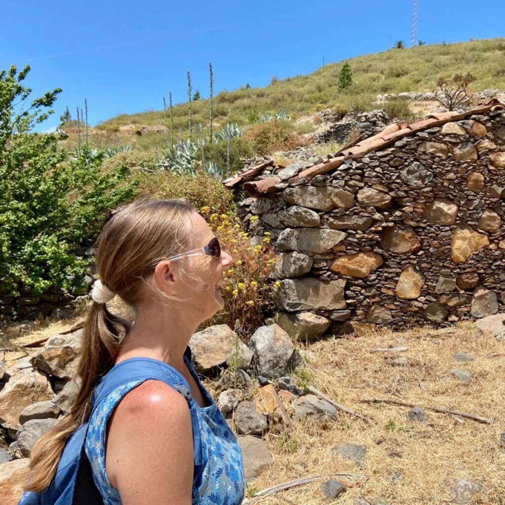 Die Webseitenbetreiberin auf La Gomera